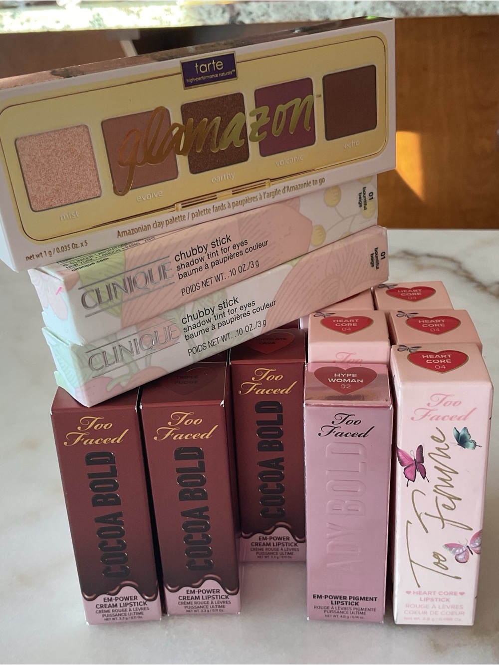 Too Faced Lipstick Collection - Pink, Mauve, Rose and Brown Tones